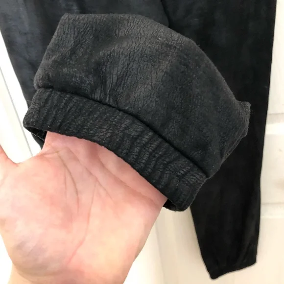 Express Faux Suede Jogger Sweatpants Elastic Waist - Picture 5 of 10